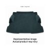 Representative illustration of 1981-1993 Dodge B150 Long Van Rear Fits 127 Wheel Base Cargo Area Cutpile Molded Carpet - 3 Piece in 839 Federal Blue. Actual product may vary.