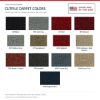 ACC Cutpile color options for this listing - Proudly Made in the USA