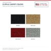 ACC Cutpile color options for this listing - Proudly Made in the USA