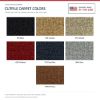 ACC Cutpile color options for this listing - Proudly Made in the USA