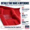 ACC molded carpet details: molded to follow the floor pan, original-style heel pad applied using the OEM method, padding where originally equipped, trimming may be required - illustrative detail - Proudly Made in the USA