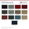 ACC Cutpile color options for this listing - Proudly Made in the USA