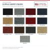 ACC Cutpile color options for this listing - Proudly Made in the USA