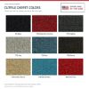 ACC Cutpile color options for this listing - Proudly Made in the USA