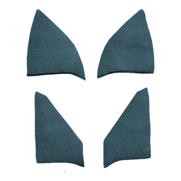Picture of 1987 Chevrolet R20 Crew Cab Inserts without Cardboard Kick Panel Carpet Kit, Cutpile - 4 Piece