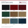 ACC Cutpile color options for this listing - Proudly Made in the USA