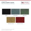 ACC Cutpile color options for this listing - Proudly Made in the USA