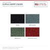 ACC Cutpile color options for this listing - Proudly Made in the USA
