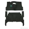 Illustration of 1957-1958 Oldsmobile Super 88 ACC Tuxedo cut-and-sewn carpet in A-1 Olive Black - actual product may vary