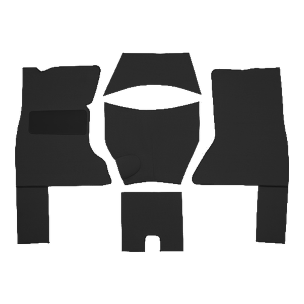 Picture of 1953-1955 Chevrolet Corvette Complete Foam Carpet Kit, Loop - 5 Piece