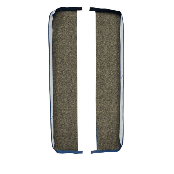 Illustration of 1961-1962 Chevrolet Impala ACC Tuxedo door panel inserts in 1076 Fawn - actual product may vary