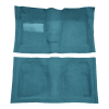 Illustration of 1961-1964 Chevrolet Impala 2DR Convertible 4spd Loop Molded Carpet - 2 Piece in 09 Medium Blue, digitally recolored from the ACC supplier photo.