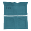 Illustration of 1961-1964 Chevrolet Impala 2DR Convertible Auto Loop Molded Carpet - 2 Piece in 09 Medium Blue, digitally recolored from the ACC supplier photo.
