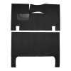 Illustration of 1957-1958 DeSoto Firedome ACC Loop cut-and-sewn carpet in 01 Black, digitally recolored from the ACC supplier photo