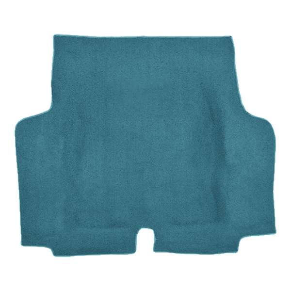 Illustration of 1969-1970 Chevrolet Nova 2DR/4DR Molded Trunk Area Loop Molded Carpet - 1 Piece in 09 Medium Blue, digitally recolored from the ACC supplier photo.