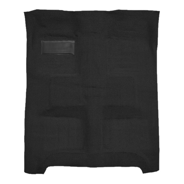 Illustration of 1953-1954 Chevrolet One-Fifty Series ACC Loop molded carpet in 01 Black, digitally recolored from the ACC supplier photo