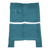 Illustration of 1966-1967 Oldsmobile Vista Cruiser 4DR Auto Loop Molded Carpet - 2 Piece in 09 Medium Blue, digitally recolored from the ACC supplier photo.