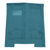 Illustration of 1965-1968 Chrysler Imperial 2DR/4DR 1 piece carpet. Non original item. Loop Molded Carpet - 1 Piece in 09 Medium Blue, digitally recolored from the ACC supplier photo.