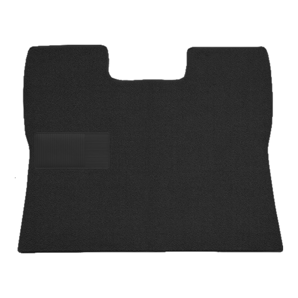 Illustration of 1945-1946 GMC CC101 ACC Loop cut-and-sewn carpet in 01 Black, digitally recolored from the ACC supplier photo