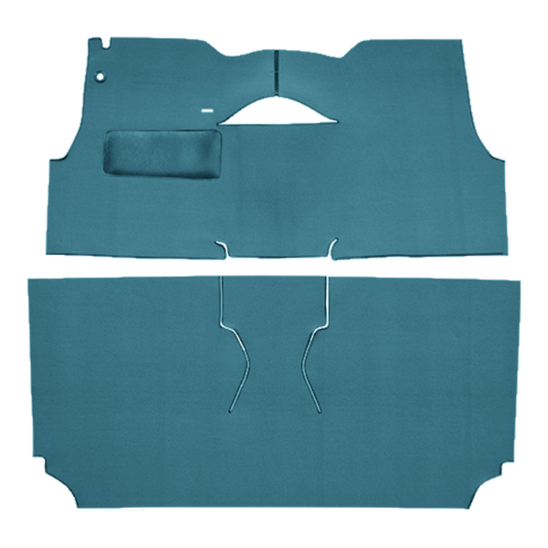 Picture of 1955 Chevrolet Two-Ten Series 2DR Hardtop Bucket Seat Carpet Kit, Loop - 2 Piece