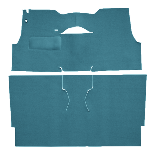 Picture of 1955 Chevrolet Two-Ten Series 2DR Sedan Bucket Seat Carpet Kit, Loop - 2 Piece