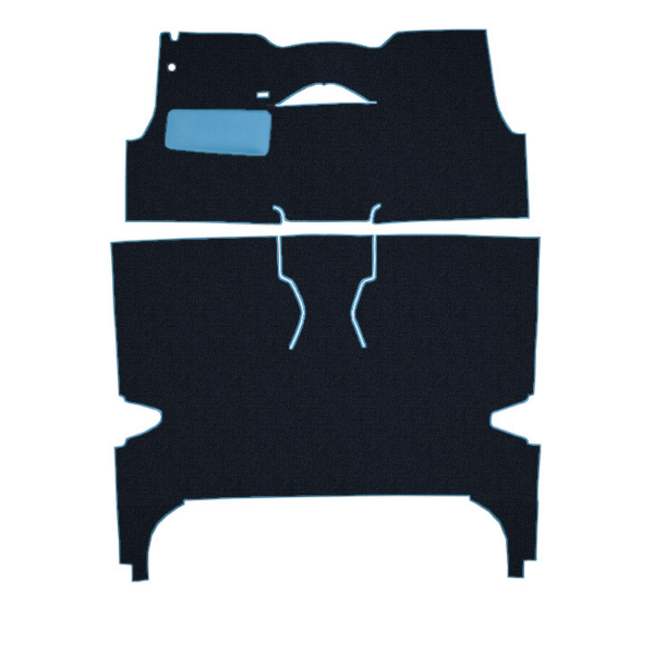 Picture of 1956 Chevrolet Two-Ten Series 4DR Hardtop Bucket Seat Carpet Kit, Daytona - 2 Piece