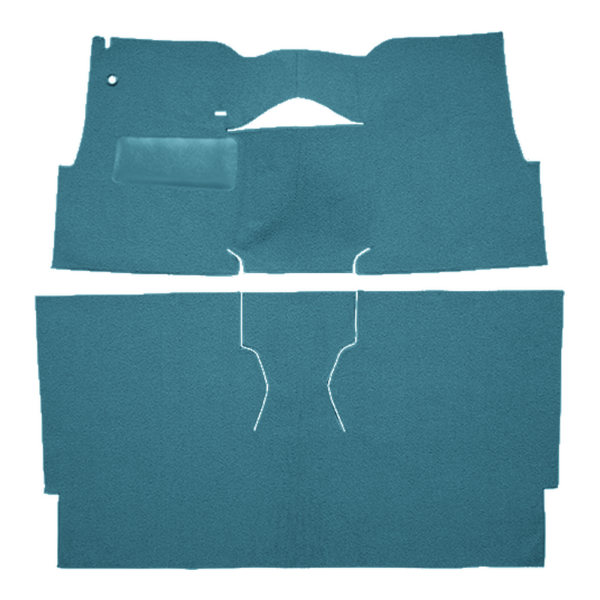 Picture of 1957 Chevrolet Two-Ten Series 2DR Sedan Bucket Seat Carpet Kit, Loop - 2 Piece