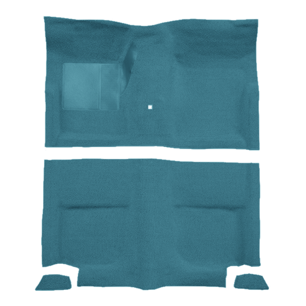 Picture of 1965-1968 Ford Mustang Fastback without Folddowns with Shifter Hole Pass Area Carpet Kit, Molded Loop - 4 Piece