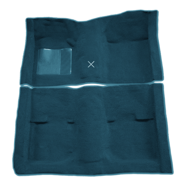 Picture of 1969-1970 Ford Mustang Fastback without Fold Downs without Toe Pad with Shifter Cut Pass Area Carpet Kit, Molded Nylon - 2 Piece
