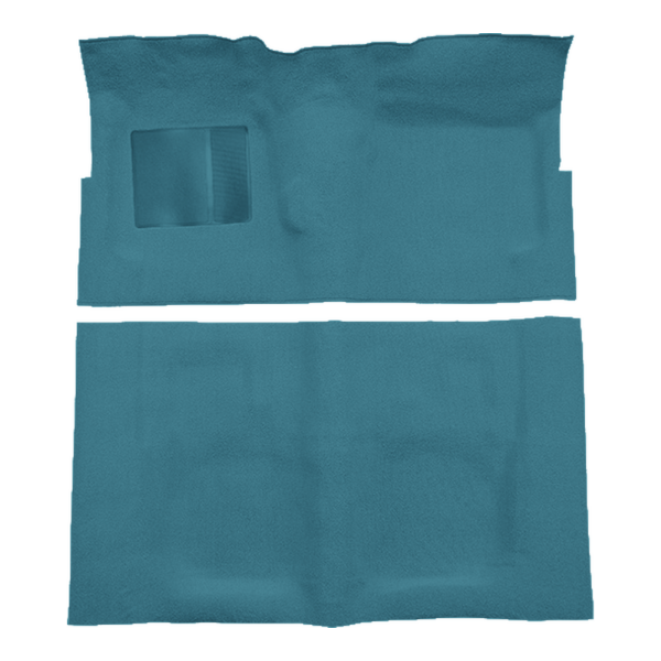 Picture of 1963-1964 Mercury Monterey 2DR Hardtop 4spd Foot Wells Long Rear Carpet Kit, Molded Loop - 2 Piece