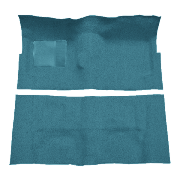 Picture of 1963-1964 Mercury Monterey 2DR Convertible 4spd Foot Wells Short Rear Carpet Kit, Molded Loop - 2 Piece