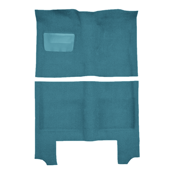 Picture of 1964-1966 Plymouth Barracuda Auto without Console Strip Pass Area Carpet Kit, Molded Loop - 2 Piece