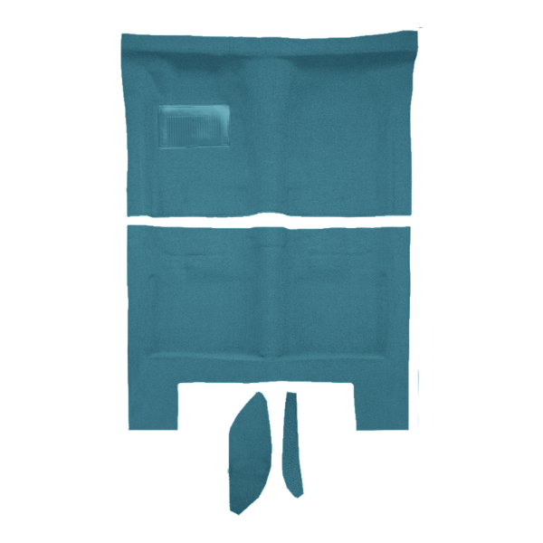 Picture of 1966 Dodge Charger Auto with Console Strips Pass Area Carpet Kit, Molded Loop - 4 Piece