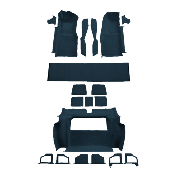 Picture of 1978-1979 Chevrolet Corvette Complete with 3 Compt Doors Carpet Kit, Molded Cutpile - 19 Piece