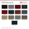 ACC Cutpile color options for this listing - Proudly Made in the USA
