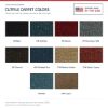 ACC Cutpile color options for this listing - Proudly Made in the USA