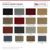 ACC Cutpile color options for this listing - Proudly Made in the USA