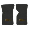 1969 Chevrolet Corvette floor mats with the Stingray logo in Essex 1079A Dk Slate carpet, illustration