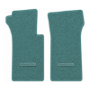 1966 Chevrolet Corvette floor mats with the Die-Electric 1976-82 Corvette logo in Loop 15 Teal carpet, illustration
