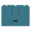 1968 Chevrolet Corvette cargo mat with the Corvette logo in Loop 09 Medium Blue carpet, illustration