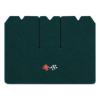 1970 Chevrolet Corvette cargo mat with the 1968-72 Corvette Cross Flags logo in Cutpile 657 Blue Green carpet, illustration