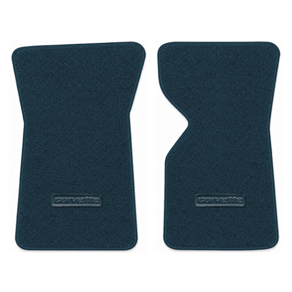 Picture of 1980 Chevrolet Corvette C3 Floor Mats, Cutpile Carpet with Die-Electric 1976-82 Corvette Logo - 2 Piece