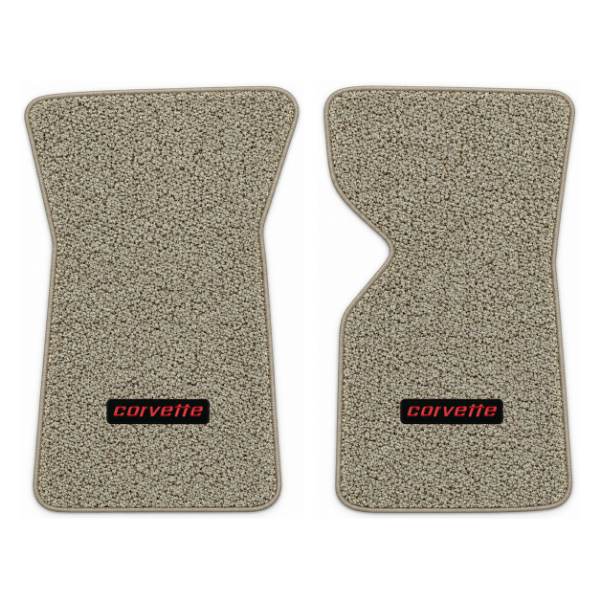 Picture of 1982 Chevrolet Corvette C3 Collector's Edition Floor Mats, 82 Vet Cutpile Carpet with Embroidered Corvette Logo - 2 Piece