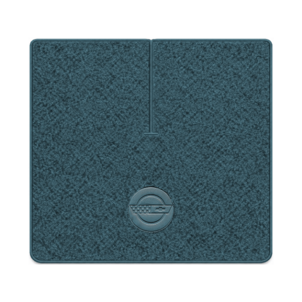 Picture of 1987 Chevrolet Corvette C4 Coupe Cargo Mat, Cutpile Carpet with Die-Electric 1984-90 Vette In Circle Logo - 1 Piece