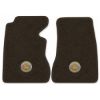 1954 Chevrolet Corvette floor mats with the Corvette Circle logo in Essex 1060A Brown carpet, illustration
