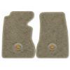 1954 Chevrolet Corvette floor mats with the Corvette Circle logo in Essex 1035A Beige carpet, illustration