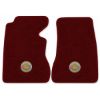 1958 Chevrolet Corvette floor mats with the Corvette Circle logo in Essex 1045A Maroon carpet, illustration