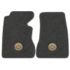 1959 Chevrolet Corvette floor mats with the Corvette Circle logo in Essex 1068A Medium Gray carpet, illustration