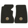 1959 Chevrolet Corvette floor mats with the Corvette Circle logo in Essex 1097A Charcoal carpet, illustration