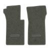 1963 Chevrolet Corvette floor mats with the Die-Electric 1976-82 Corvette logo in Essex 1038A Lt Charcoal carpet, illustration